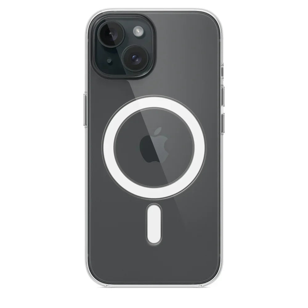 "Slim MagShield clear case for iPhone with edge-to-edge protection and MagSafe magnetic support"